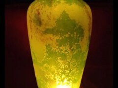 Vaza franceza din sticla multi strat, Art Nouveau